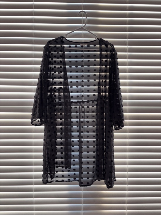 Maurices Sweaters - Maurice’s Gray Polka Dot Cardigan